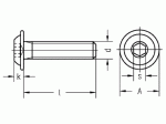 ISO 7380-Linsenflanschkopfschrauben