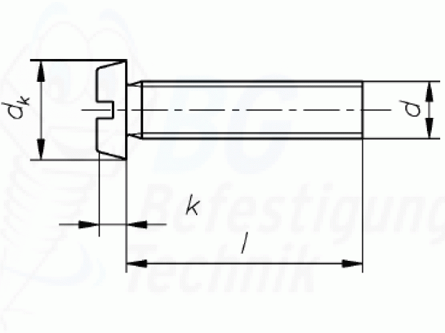 * DIN 84 - Zyl.schrauben mit Schlitz, A2 - 4,0 x 6mm