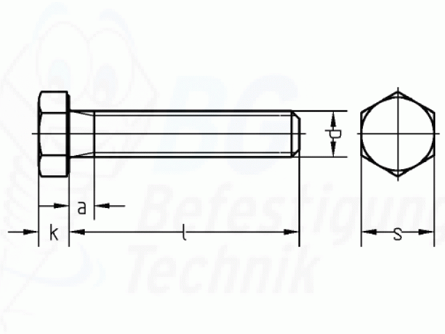 * DIN 933 - Sechskantschrauben - verzinkt - 3 x 10mm
