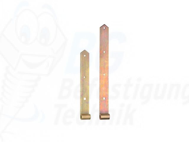 Ladenband, Gelb verzinkt, 16mm Dornst&auml;rke - 400mm lang