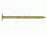 Holzbauschraube Tellerkopf - Gelb verzinkt - 8,0 x 200mm