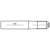 ISO 8737 Kegelstift Gew.-Zapf.