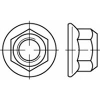 150 Stück Nylock Muttern M10-1,5 Verzinkt Sechskant DIN 985 Sechskantmuttern, M10 X 1,5 Mm, Metrische M10 Muttern Selbstsichernd