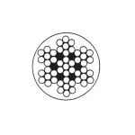 814593 Edelstahldrahtseil 7x7 PVC ummantelt