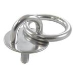 814785 Augplatte rund mit Gewinde und Ring