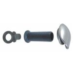 814933 Wasserauslass mit Edelstahlkappe