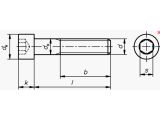 Schnäppchenartikel - Zyl. Schrauben m. Innensechskant - DIN 912 / ISO 4762 - 8.8, verzinkt - M4 x 35mm