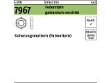 10 x Sicherungsmuttern DIN 7967 Federstahl M48 verzinkt