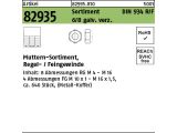 1 x Sortiment Muttern DIN 934 Fein- und Regelgewinde verzinkt ca. 640 Teile