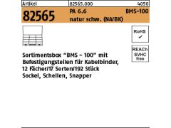 1 x Sortimentsbox BMS-100 Kabel-Befestigungen 192tlg.