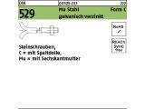 5 x Steinschrauben DIN 529 Mu 3.6 CM 30 x 250 verzinkt