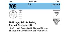 5 x Stellringe DIN 705  A 50 Edelstahl A1