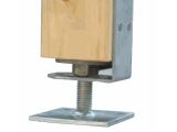 Pfostenträger zum Aufschrauben, höhenverstellbar, Feuerverzinkt - 60 bis 140mm