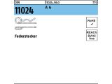 10 x Federstecker DIN 11024 6,3mm - Drahtst&auml;rke 5,6mm Edelstahl A4