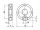 10 x Kreuzlochmuttern DIN 1816 14H M16 x 1,5 (blank/schwarz)
