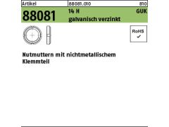 10 x Nutmuttern 14H GUK 7/M 35x1,5 mit Klemmteil verzinkt