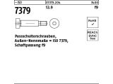 10 x Paß-Schulterschrauben ISO 7379 12.9, 12 f9 -...