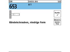 10 x Rändelschrauben DIN 653 1.4305 M3 x 16 rostfrei A 1
