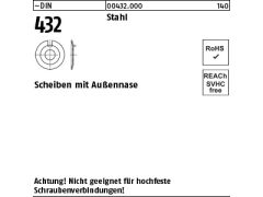 10 x Scheiben DIN 432 Stahl 54 (blank/schwarz)
