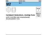 10 x Sechskant-Hutmuttern DIN 917 M16 Edelstahl A2