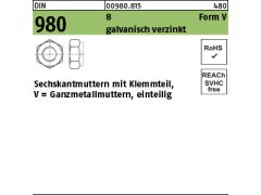 10 x Sechskantmuttern DIN 980 8 V M30 verzinkt