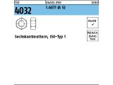 10 x Sechskantmuttern ISO 4032 M27 Edelstahl A5