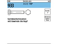 Schnäppchenartikel - 10 x Sechskantschrauben DIN 933 M20 x 220 Edelstahl A2-70
