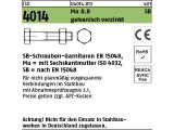10 x Sechskantschrauben ISO 4014 8.8 CE +Mutter M24 x 100 verzinkt