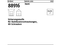 10 x Sicherungsmuffen für HV-Schraubverbindung M20 (blank/schwarz)