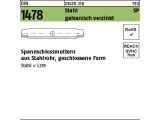 10 x Spannschlo&szlig;muttern DIN 1478 Stahl &Uuml;Z SP M8 verzinkt