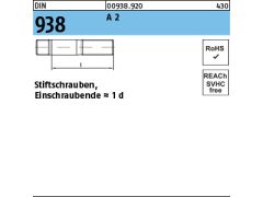 25 x Stiftschrauben DIN 938 M10 x 30 Edelstahl A2 - Pegnitz-Schrauben,  12,67 €