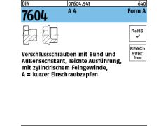10 x Verschlußschrauben DIN 7604 Form A M10x1 Edelstahl A4