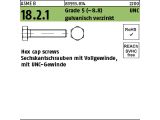 100 x 6-Kant Zoll Schrauben Kl.5 Vollgewinde verzinkt 1/4 UNC x 7/8 (22 mm)