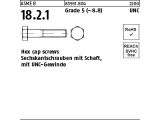 100 x 6-Kant Zoll Schrauben Teilgew. Kl.5 - 1/4 UNC x 1 1/2 (38 mm)