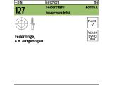 100 x Federringe DIN 127 Federstahl Form A 22 feuerverzinkt
