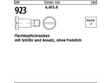 100 x Flachkopfschrauben DIN 923 4.8/5.8 M8 x 8