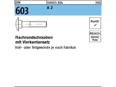 100 x Flachrundschrauben DIN 603 M12 x 30 Edelstahl A2