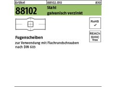 100 x Fugenscheiben  LW 9 verzinkt