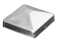 Pfostenkappe flach,  Edelstahl A2 - 90 x 90mm