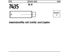 100 x Gew.stifte mit Schlitz ISO 7435 14H M3x8 (blank/schwarz)