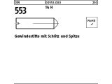 100 x Gewindestifte DIN 553 14 H M6 x 25 (blank/schwarz)