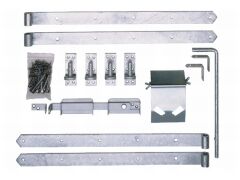 Beschlagsortiment für Jägerzaun Doppeltor - Feuerverzinkt