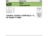 Schn&auml;ppchenartikel - 100 x I-Scheiben DIN 435 Stahl / &Uuml;H 13,5 feuerverzinkt