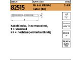 100 x Kabelbinder,Form T Hochtemperatur bis 150&deg;  - 7,6x390/ 108, natur, T120R-HR