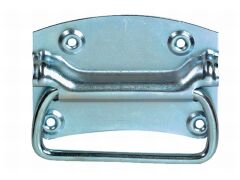 Kistengriff 105 x 85mm, blau-verzinkt