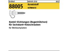 100 x Kombi-Dichtungen für Sechskantschrauben DIN 571 d=7mm schwarz