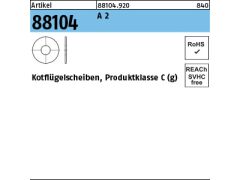 100 x Kotflügelscheiben 5,3x 30 x 1,5 Edelstahl A2