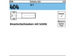 100 x Kreuzlochschrauben DIN 404 1.4305 M4x25 rostfrei A 1