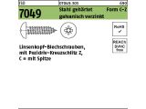 100 x Linsen-Blechschr. ISO 7049 Form C-Spitze Z 4,8 x 16...