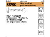 100 x MULTI-MONTI Betonschrauben SS=Sechskantkopf 6x60/15/ 25 SW8 verzinkt